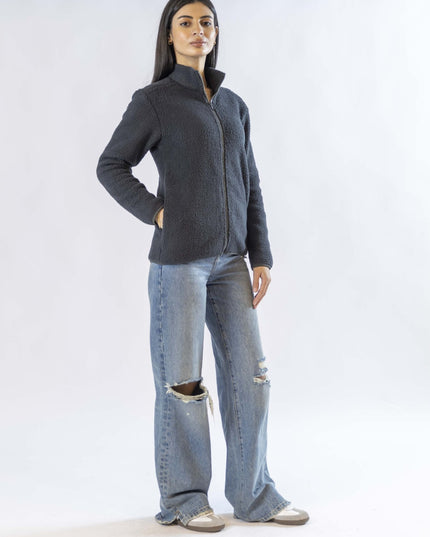 Night | Women Superbasic Sherpa Jacket - Women Superbasic Sherpa Jacket - Jobedu Jordan