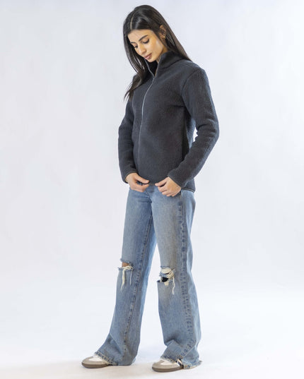 Night | Women Superbasic Sherpa Jacket - Women Superbasic Sherpa Jacket - Jobedu Jordan