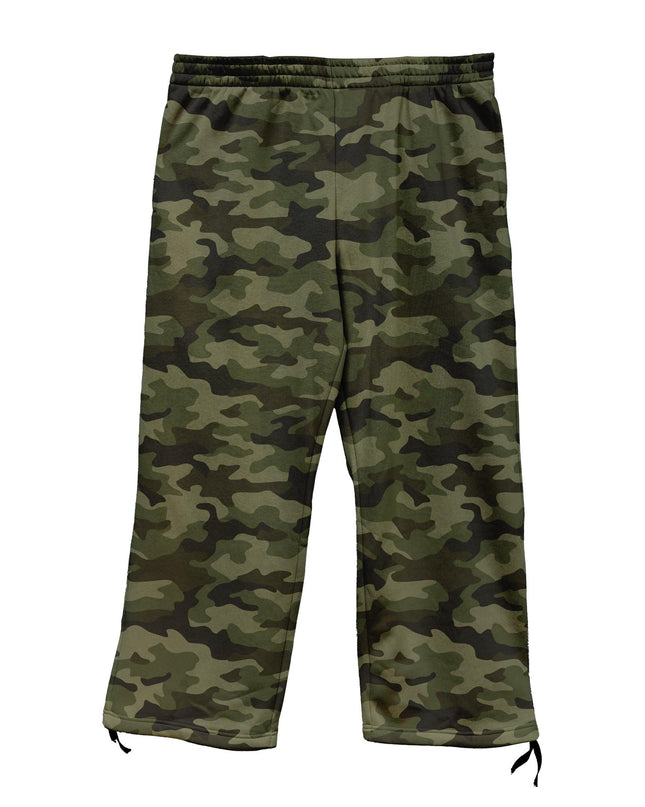 Olive Camo | Men's Wide Leg Pants - Men's Wide Leg Pants - Jobedu Jordan