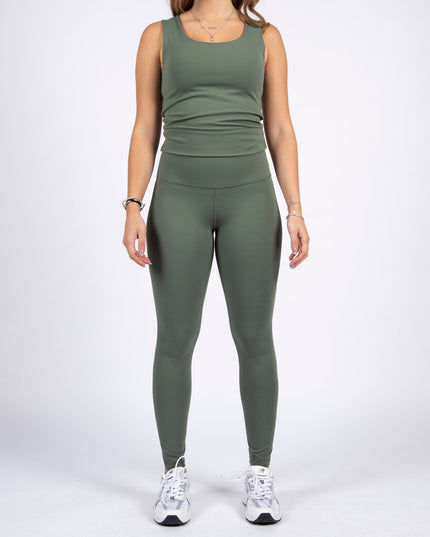 Olive | Women's Soft Knit Leggings - Women's Soft Knit Leggings - Jobedu Jordan