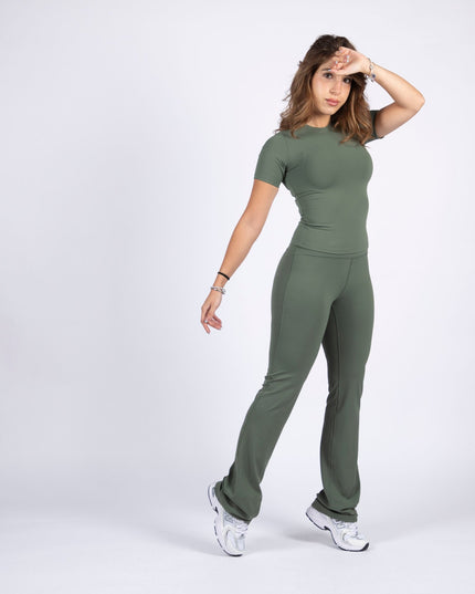 Olive | Women's Soft Knit Tshirt - Women's Soft Knit Tshirt - Jobedu Jordan