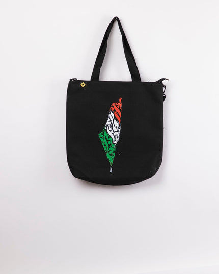 Palestine Arabia | Black Totebag Black Hanged - Accessories - Totebag Hanged - Jobedu Jordan