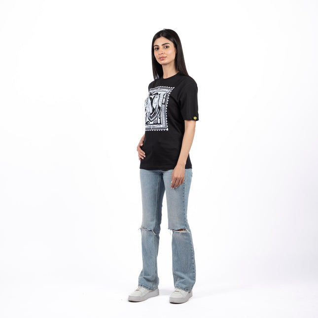 Palestine Stamp | Basic Cut T-shirt - Graphic T-Shirt - Unisex - Jobedu Jordan