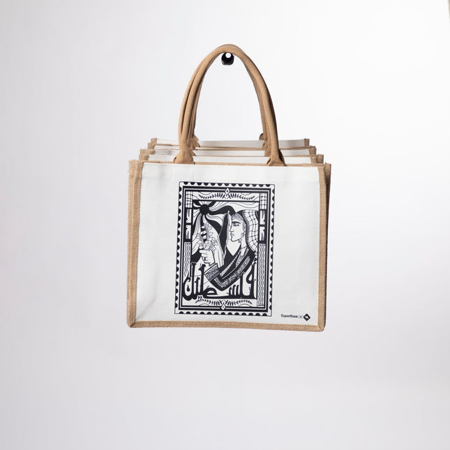 Palestine Stamp | Jute Bag - Accessories - Jute Bags - Jobedu Jordan