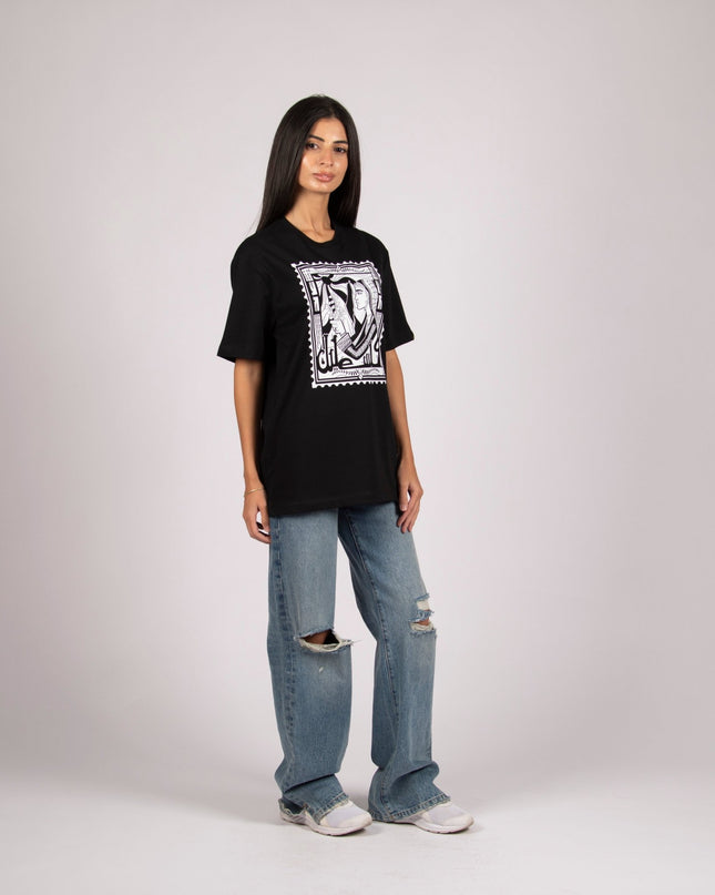 Palestine Stamp | Premium SuperBasic Ghraphic T-Shirt - Premium Super Basic Cut T-Shirt - Unisex - Jobedu Jordan