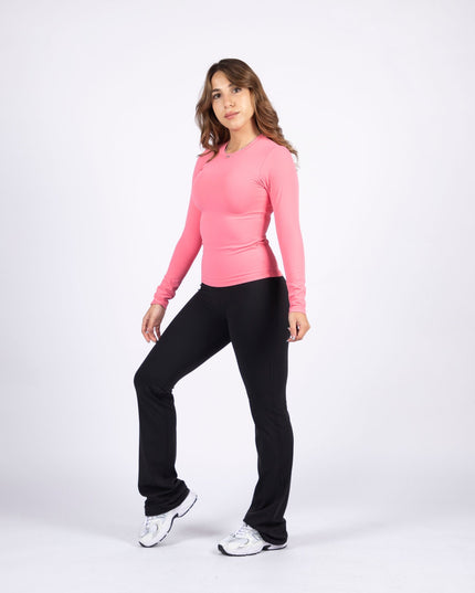 Pink | Women's Soft Knit Long Sleeve Tshirt - Women's Soft Knit Long Sleeve Tshirt - Jobedu Jordan