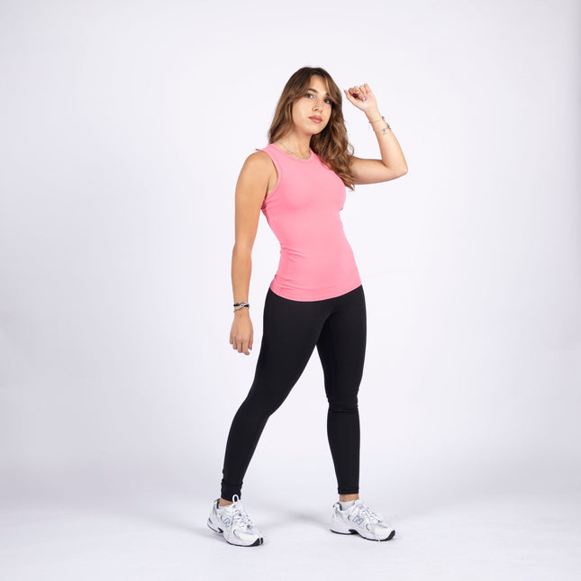 Pink | Women's Soft Knit Regular Tank Top - Women's Soft Knit Regular Tank Top - Jobedu Jordan