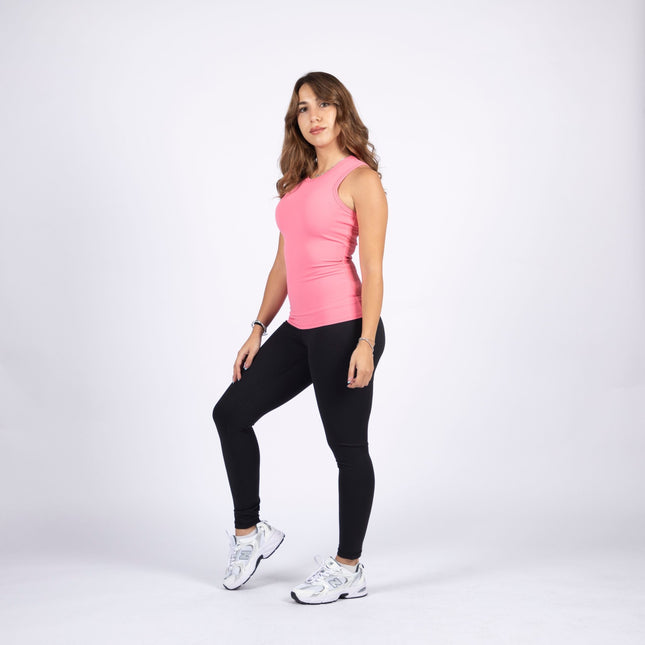 Pink | Women's Soft Knit Regular Tank Top - Women's Soft Knit Regular Tank Top - Jobedu Jordan