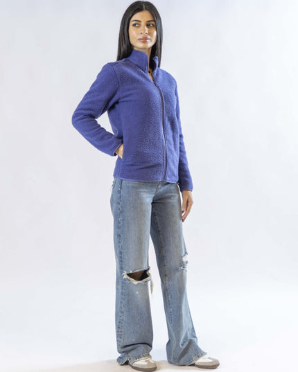 Purple | Women Superbasic Sherpa Jacket - Women Superbasic Sherpa Jacket - Jobedu Jordan