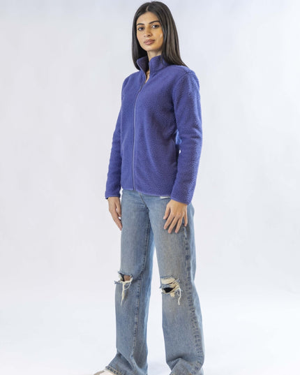 Purple | Women Superbasic Sherpa Jacket - Women Superbasic Sherpa Jacket - Jobedu Jordan