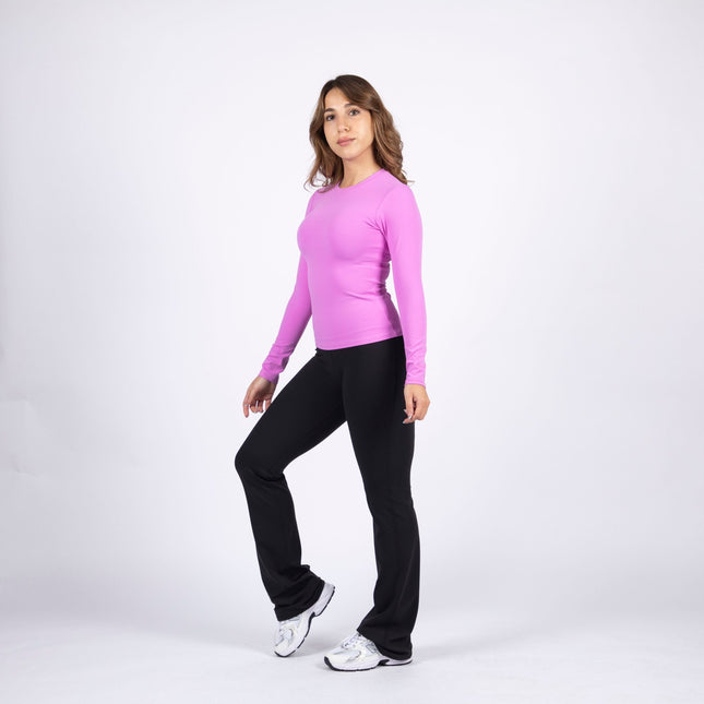 Purple | Women's Soft Knit Long Sleeve Tshirt - Women's Soft Knit Long Sleeve Tshirt - Jobedu Jordan