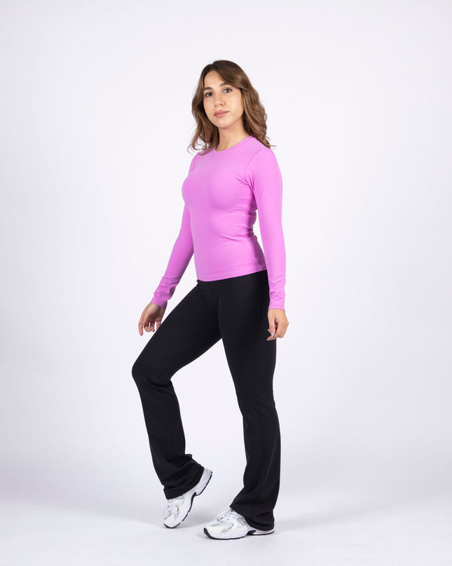 Purple | Women's Soft Knit Long Sleeve Tshirt - Women's Soft Knit Long Sleeve Tshirt - Jobedu Jordan