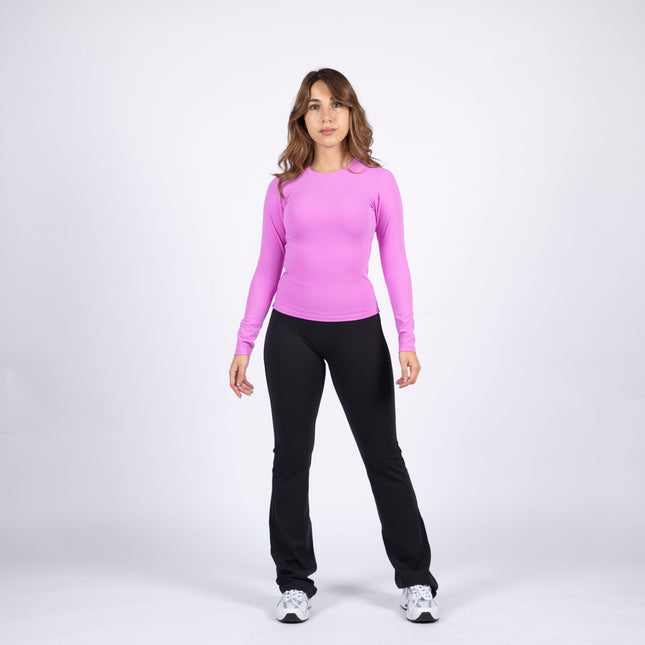 Purple | Women's Soft Knit Long Sleeve Tshirt - Women's Soft Knit Long Sleeve Tshirt - Jobedu Jordan