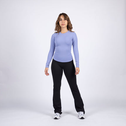 Sky Blue | Women's Soft Knit Long Sleeve Tshirt - Women's Soft Knit Long Sleeve Tshirt - Jobedu Jordan