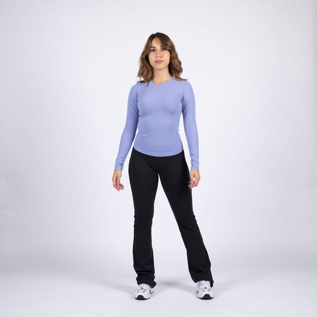 Sky Blue | Women's Soft Knit Long Sleeve Tshirt - Women's Soft Knit Long Sleeve Tshirt - Jobedu Jordan