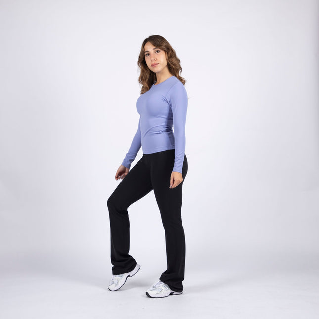 Sky Blue | Women's Soft Knit Long Sleeve Tshirt - Women's Soft Knit Long Sleeve Tshirt - Jobedu Jordan