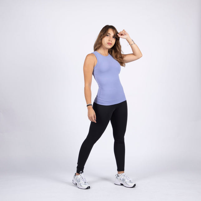 Sky Blue | Women's Soft Knit Regular Tank Top - Women's Soft Knit Regular Tank Top - Jobedu Jordan