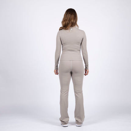 Sky Way | Women's Soft Knit Flare Leggings - Women's Soft Knit Flare Leggings - Jobedu Jordan