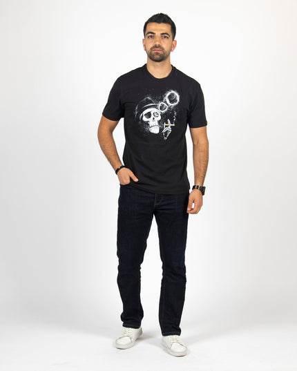 Smoking Skull | Basic Cut T-shirt - Graphic T-Shirt - Unisex - Jobedu Jordan