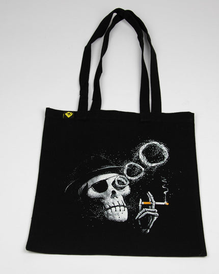 Smoking Skull | Tote Bag - Accessories - Tote Bags - Jobedu Jordan