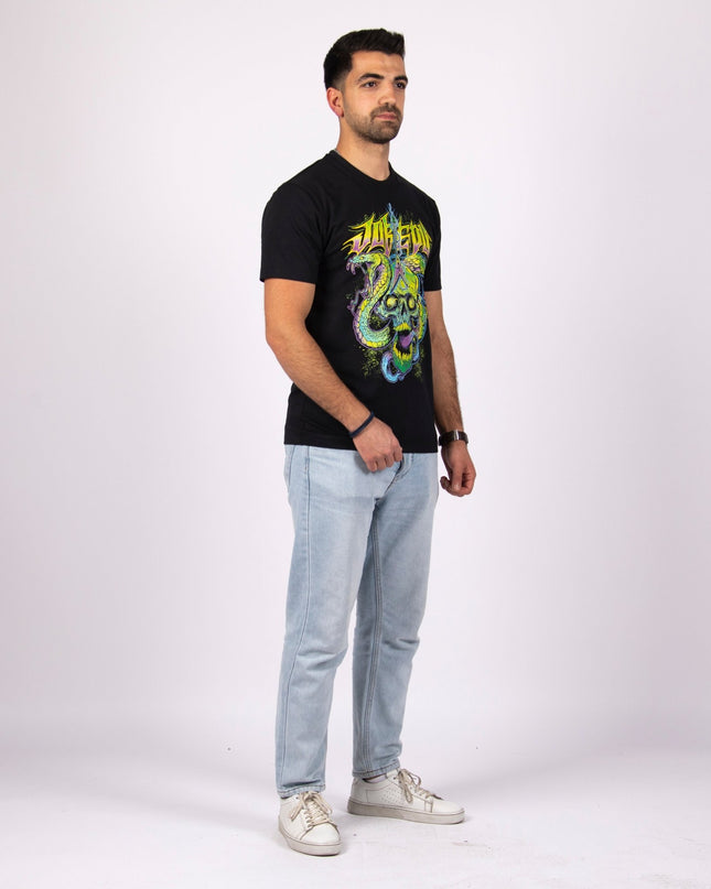 Snake & Roll | Basic Cut T-shirt - Graphic T-Shirt - Unisex - Jobedu Jordan