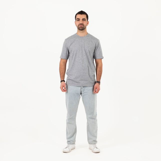 Soothing Grey Heather | T-shirt Unisex Self - Rib - T-shirt Unisex Self - Rib - Jobedu Jordan