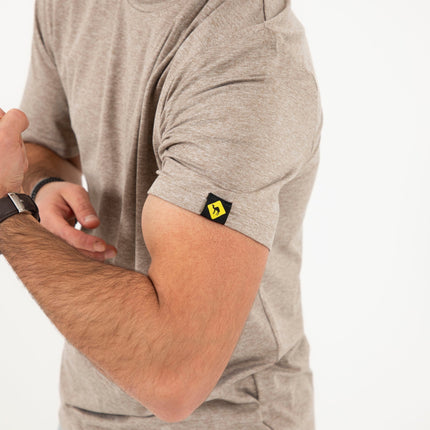 Taupe Heather | T-shirt Unisex Self - Rib - T-shirt Unisex Self - Rib - Jobedu Jordan