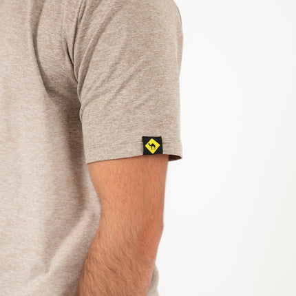 Taupe Heather | T-shirt Unisex Self - Rib - T-shirt Unisex Self - Rib - Jobedu Jordan