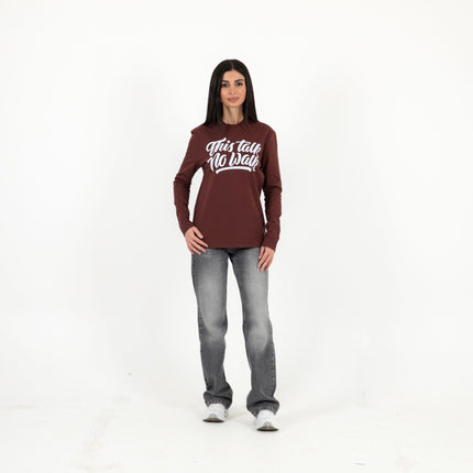 This Talk No Walk | Premium T-shirt Unisex Longsleeve Basic Cut - Premium T-shirt Unisex Longsleeve Basic Cut - Jobedu Jordan