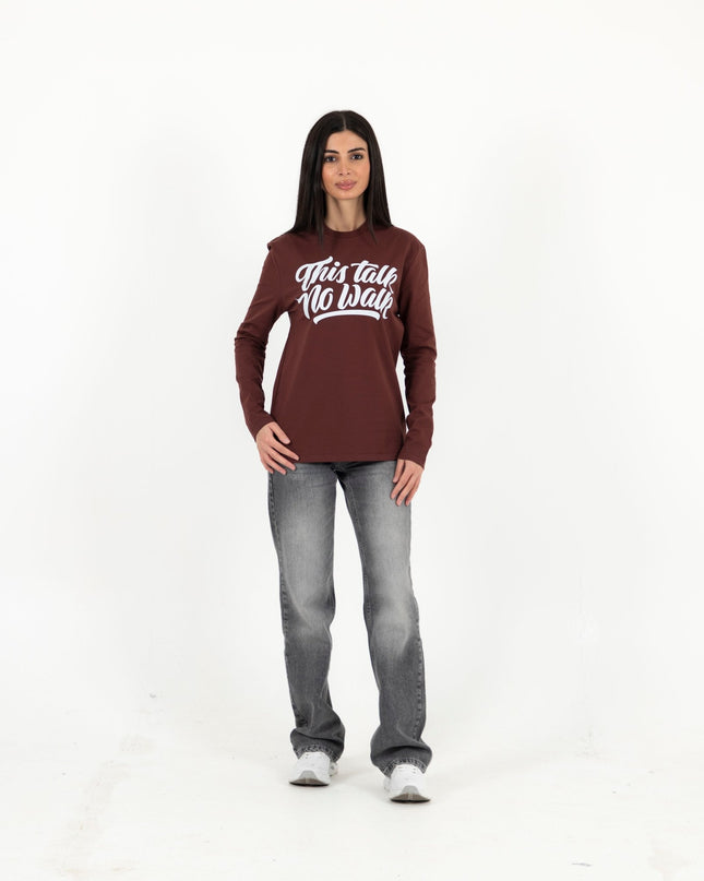 This Talk No Walk | Premium T-shirt Unisex Longsleeve Basic Cut - Premium T-shirt Unisex Longsleeve Basic Cut - Jobedu Jordan