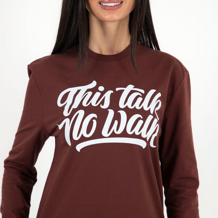 This Talk No Walk | Premium T-shirt Unisex Longsleeve Basic Cut - Premium T-shirt Unisex Longsleeve Basic Cut - Jobedu Jordan