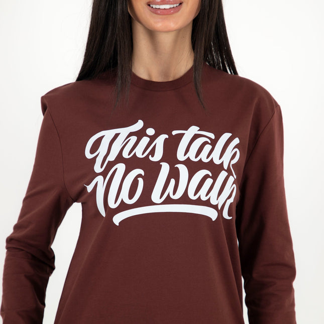 This Talk No Walk | Premium T-shirt Unisex Longsleeve Basic Cut - Premium T-shirt Unisex Longsleeve Basic Cut - Jobedu Jordan