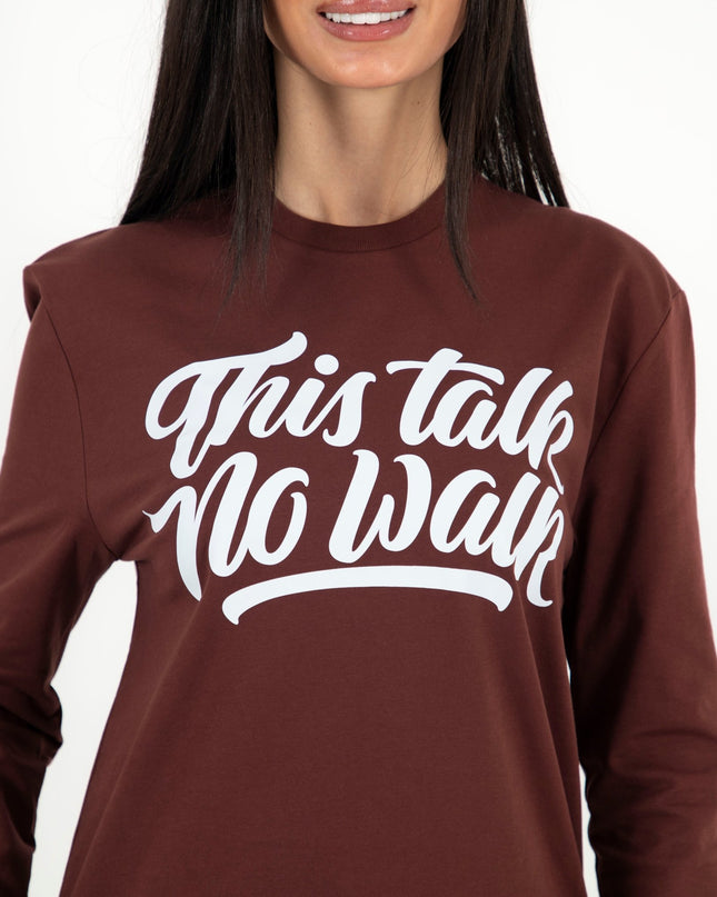 This Talk No Walk | Premium T-shirt Unisex Longsleeve Basic Cut - Premium T-shirt Unisex Longsleeve Basic Cut - Jobedu Jordan