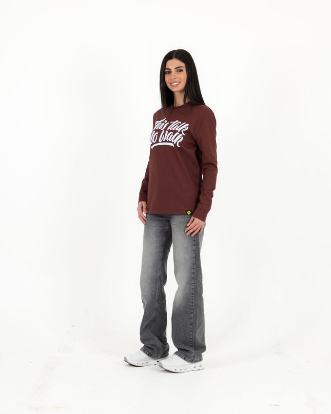 This Talk No Walk | Premium T-shirt Unisex Longsleeve Basic Cut - Premium T-shirt Unisex Longsleeve Basic Cut - Jobedu Jordan