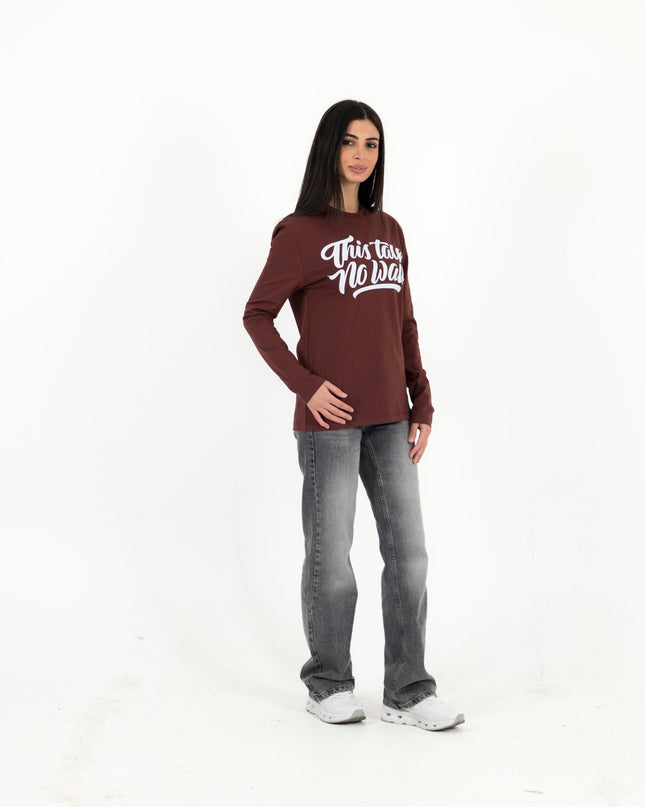 This Talk No Walk | Premium T-shirt Unisex Longsleeve Basic Cut - Premium T-shirt Unisex Longsleeve Basic Cut - Jobedu Jordan