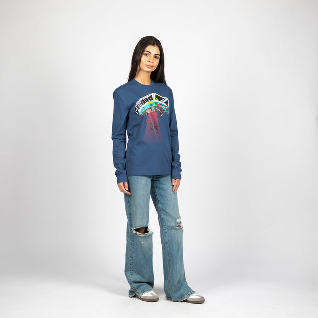 Ufo Bus | Adult Graphic Longsleeve Tshirt - Adult Graphic Longsleeve Tshirt - Jobedu Jordan