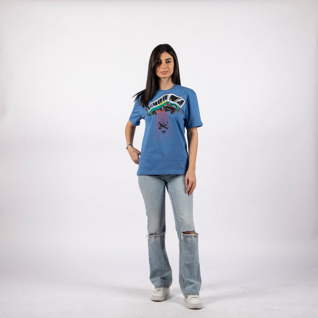 UFO Bus | Basic Cut T-shirt - Graphic T-Shirt - Unisex - Jobedu Jordan