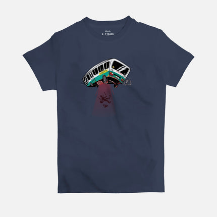 Ufo Bus | Kid's Basic Cut T-shirt - Graphic T-Shirt - Kids - Jobedu Jordan