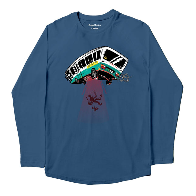 Ufo Bus | Kids Graphic Longsleeve Tshirt - Kids Graphic Longsleeve Tshirt - Jobedu Jordan