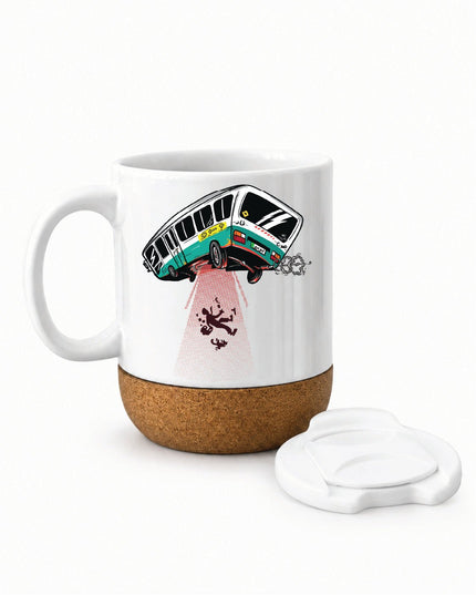 UFO Bus | Soft Wooden Plate Mug - Accessories - Soft Wooden Plate Mug - Jobedu Jordan
