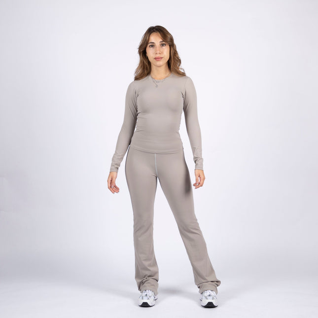 Warm Clay | Women's Soft Knit Long Sleeve Tshirt - Women's Soft Knit Long Sleeve Tshirt - Jobedu Jordan