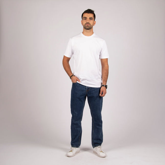 White | Premium Super Basic Cut T-Shirt - SuperBasic Premium Cut T-Shirt - Unisex - Jobedu Jordan