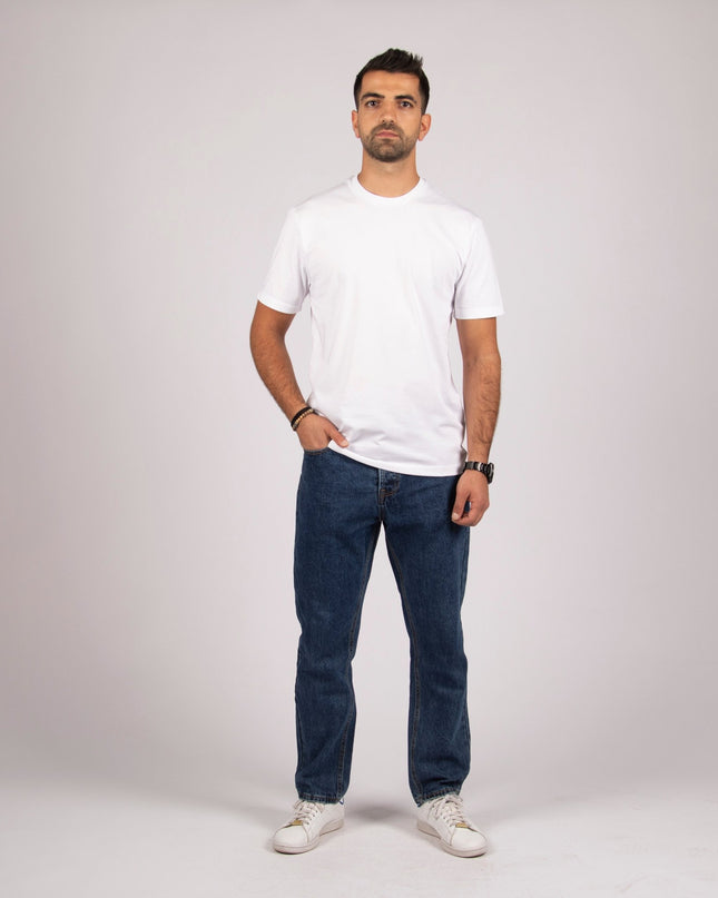 White | Premium Super Basic Cut T-Shirt - SuperBasic Premium Cut T-Shirt - Unisex - Jobedu Jordan
