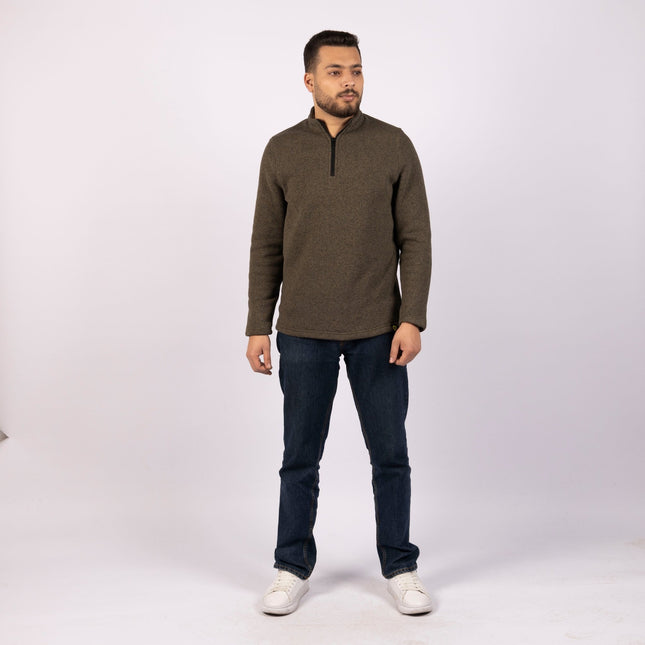 29 Carob | Adult Quarter Zip Sweater - Adult Quarter Zip Sweater - Jobedu Jordan