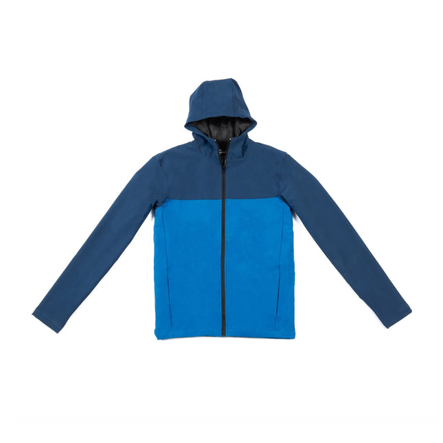 Aqua Blue - Navy Blue | Women Hooded Winterproof Jacket - Women's Jackets - Jobedu Jordan