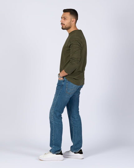 Army Green | Basic Adult Longsleeve Tshirt - Basic Adult Longsleeve Tshirt - Jobedu Jordan