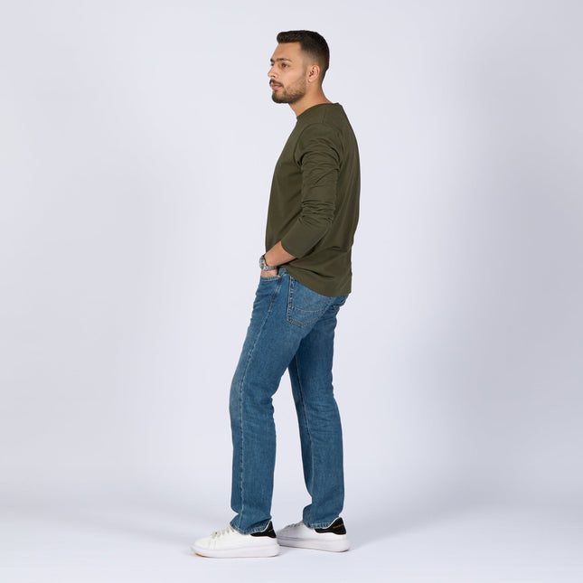 Army Green | Basic Adult Longsleeve Tshirt - Basic Adult Longsleeve Tshirt - Jobedu Jordan