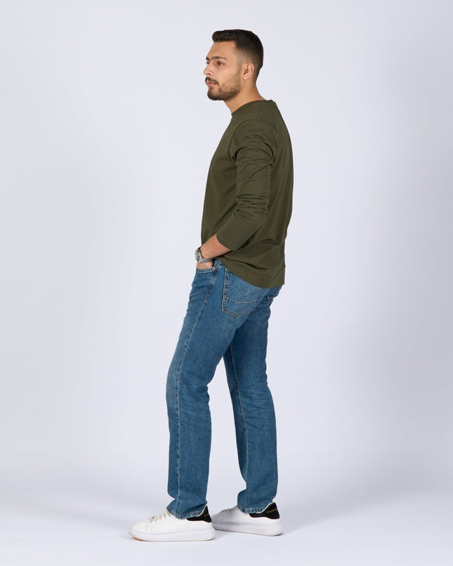 Army Green | Basic Adult Longsleeve Tshirt - Basic Adult Longsleeve Tshirt - Jobedu Jordan