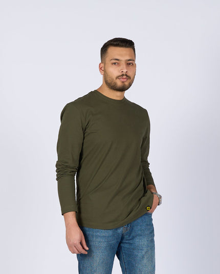 Army Green | Basic Adult Longsleeve Tshirt - Basic Adult Longsleeve Tshirt - Jobedu Jordan