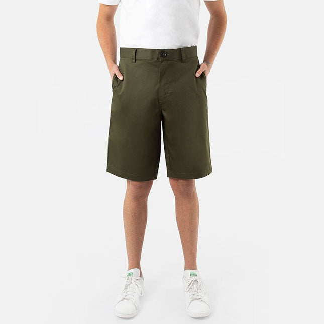 Army Green | Men's Twill Short - Twill Shorts - Jobedu Jordan